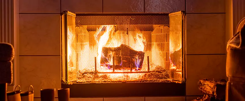 Mendota Hearth Landscape Fireplace Installation in Orem, Utah