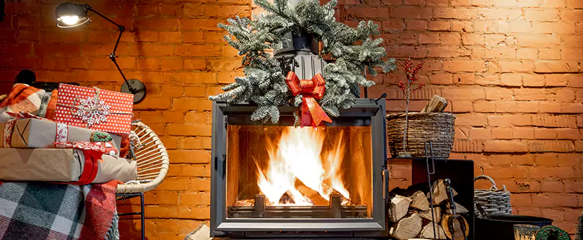 Travis Industries Linear Gas Fireplace Installation in Orem, Utah
